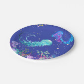 水中の素晴らしいクラゲ ペーパープレート (アングル)