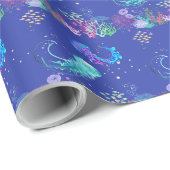 水中の素晴らしいクラゲ ラッピングペーパー (ロールコーナー)