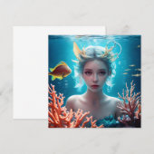 水中の美しい人魚 (正面/裏面)