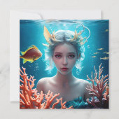 水中の美しい人魚 (正面)