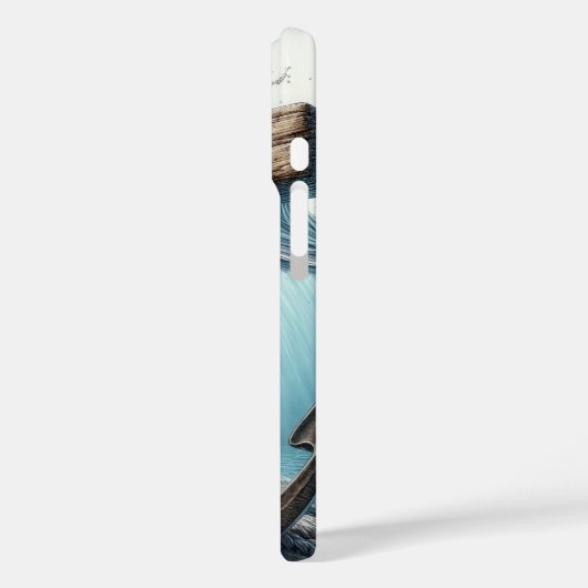 水中の航海の十字架といかり Case-Mate iPhoneケース (裏面 / 左)
