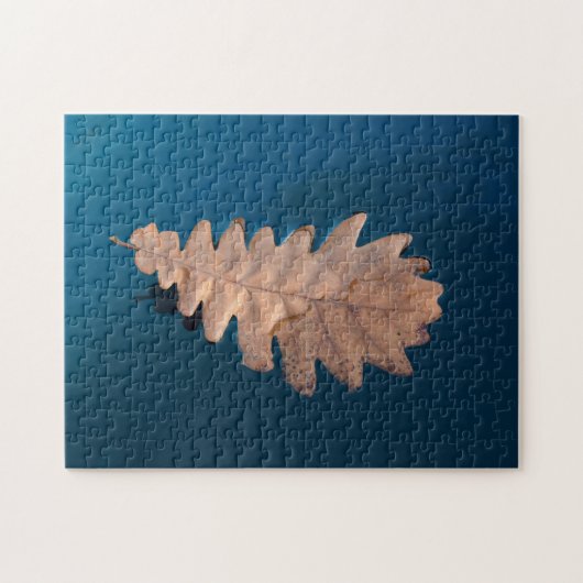 水中の葉 –  ジグソーパズル (横)