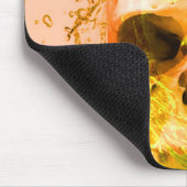 水中の金色のドクロ マウスパッド (コーナー)