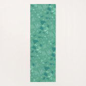 水中の青いカッコいい海パターン ヨガマット (裏面)
