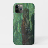 **「水中の静寂：優雅に泳ぐヒッポ Case-Mate iPhoneケース (裏)