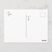 「水中の魔女」 ポストカード (裏面)