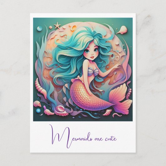 「水中の魔女」 ポストカード (正面)