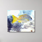 水中の魚 キャンバスプリント (正面)