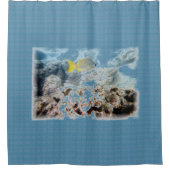 水中の魚 シャワーカーテン (正面)