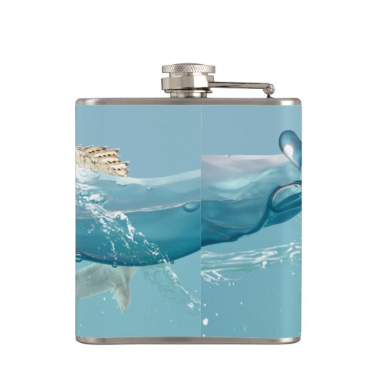 水中の魚 フラスク (裏面)