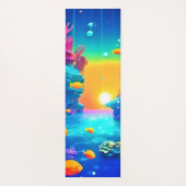 水中の鮮やか楽園が見つかった ヨガマット (裏面)