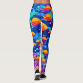 水中の鮮やか楽園が見つかった レギンス (裏面)