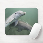 水中の2イルカ マウスパッド (マウス)