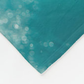 水中よくはしゃぐ泳ぐチョコレートラブラドール フリースブランケット (角)