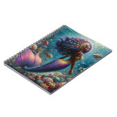 水中を泳ぐアフリカ人魚 ノートブック (左側)