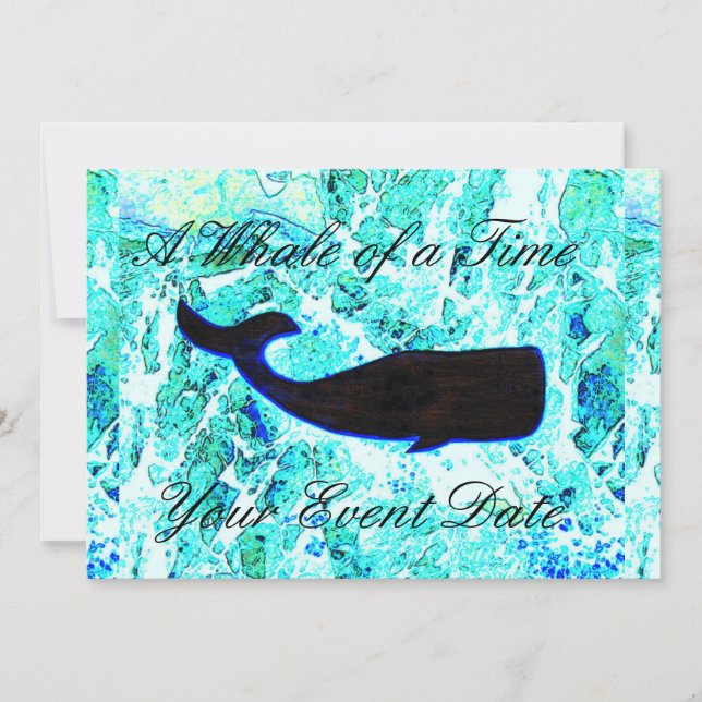 水中を泳ぐクジラ (正面)