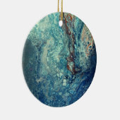 水中アクリル抽象芸術絵画ズ セラミックオーナメント (右)