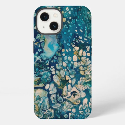水中アブストラクト・ファンタジー iPhoneケース (裏面)