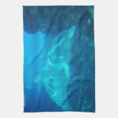 水中イルカの台所タオル キッチンタオル (縦)