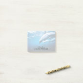 水中イルカ ポストイット (デスク上)