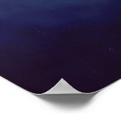 水中インク抽象芸術撮影 ポスター (角)