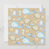 水中ウィムシー赤ちゃんシャワー招待状 招待状 (裏面)