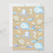 水中ウィムシー赤ちゃんシャワー招待状 招待状 (裏面)