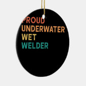 水中ウェッ誇りを持ったト溶接機ヴィンテージ溶接引用文 セラミックオーナメント (右)