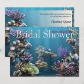 水中ウェディングシャワーの招待状 招待状 (正面/裏面)