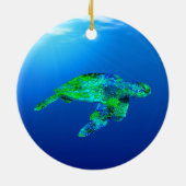 水中ウミガメ セラミックオーナメント (裏面)