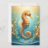 水中エレガントを泳ぐ海馬 セーブザデート (裏面)