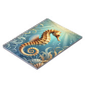 水中エレガントを泳ぐ海馬 ノートブック (左側)