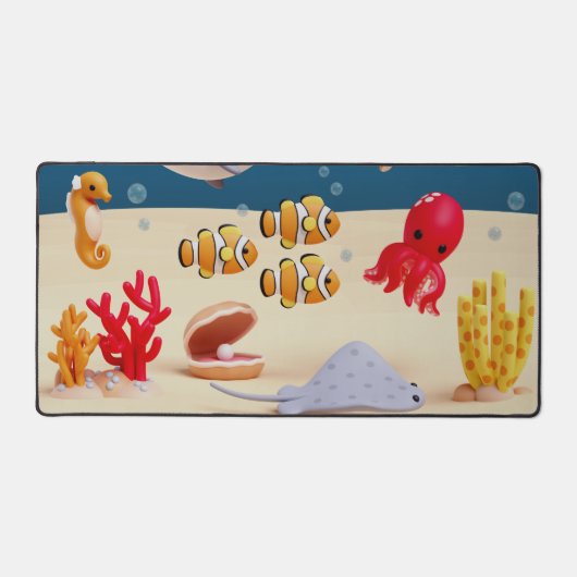 水中オアシスデスクマット デスクマット (正面)