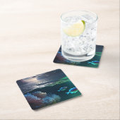 水中オアシス スクエアペーパーコースター (インサイチュ)