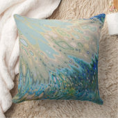 水中オーシャンビューの波及び砂の装飾の枕 クッション (ブランケット)