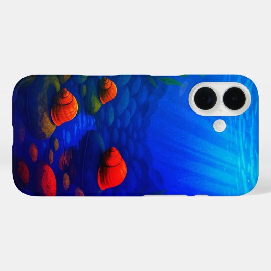 水中カタツムリ Case-Mate iPhoneケース (裏面 (横))