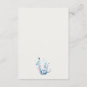 水中カニのサンゴ航海の結婚披露宴 エンクロージャーカード (裏面)