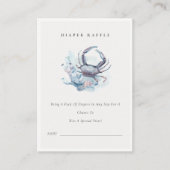 水中カニ珊瑚おむつくじベビーシャワー エンクロージャーカード (正面)