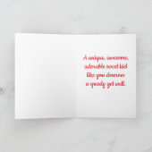 水中カメ、5" x 7"折り畳みGet Well Card カード (内部)