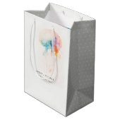 水中カラフルクラゲ結婚ズ ミディアムペーパーバッグ (裏面アングル)