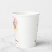 水中カラフルクラゲ結婚ズ 紙コップ (左)