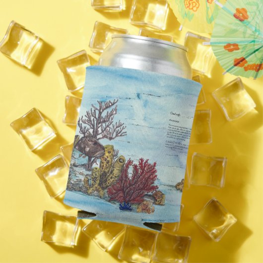 水中カラフルコーラルリーフハ色彩の鮮やかンド 缶クーラー (インサイチュ 夏)