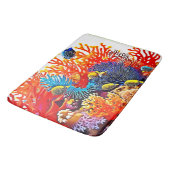 水中カラフルシーライフデザイン バスマット (アングル)