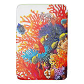 水中カラフルシーライフデザイン バスマット (正面縦)