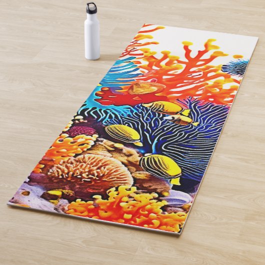 水中カラフルシーライフデザイン ヨガマット (インサイチュ)