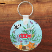 水中カラフルシーン キーホルダー (正面)