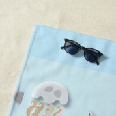 水中カラフルシーン ビーチタオル (インサイチュ)