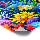 水中カラフルシーン ポスター (角)