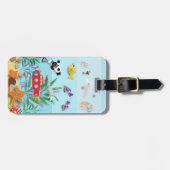 水中カラフルシーン ラゲッジタグ (正面横)