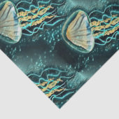 水中クラゲティール(緑がかった色)ティッシュペーパー 薄葉紙 (詳細)